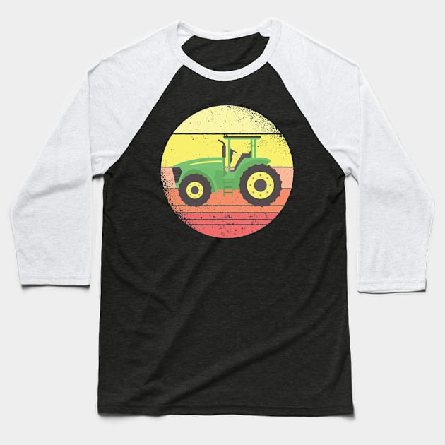 Tractor Farmer Farm Agriculture Gift Baseball T-Shirt by Jackys Design Room